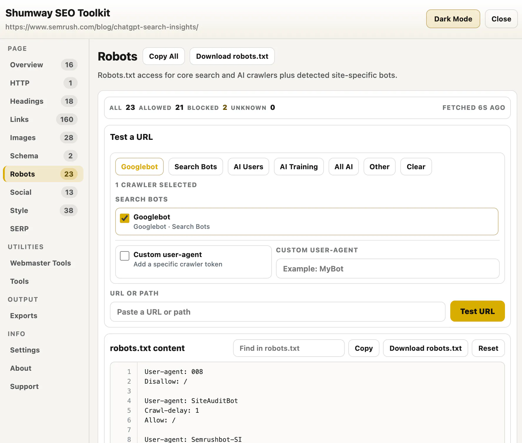 Shumway SEO Toolkit gallery image