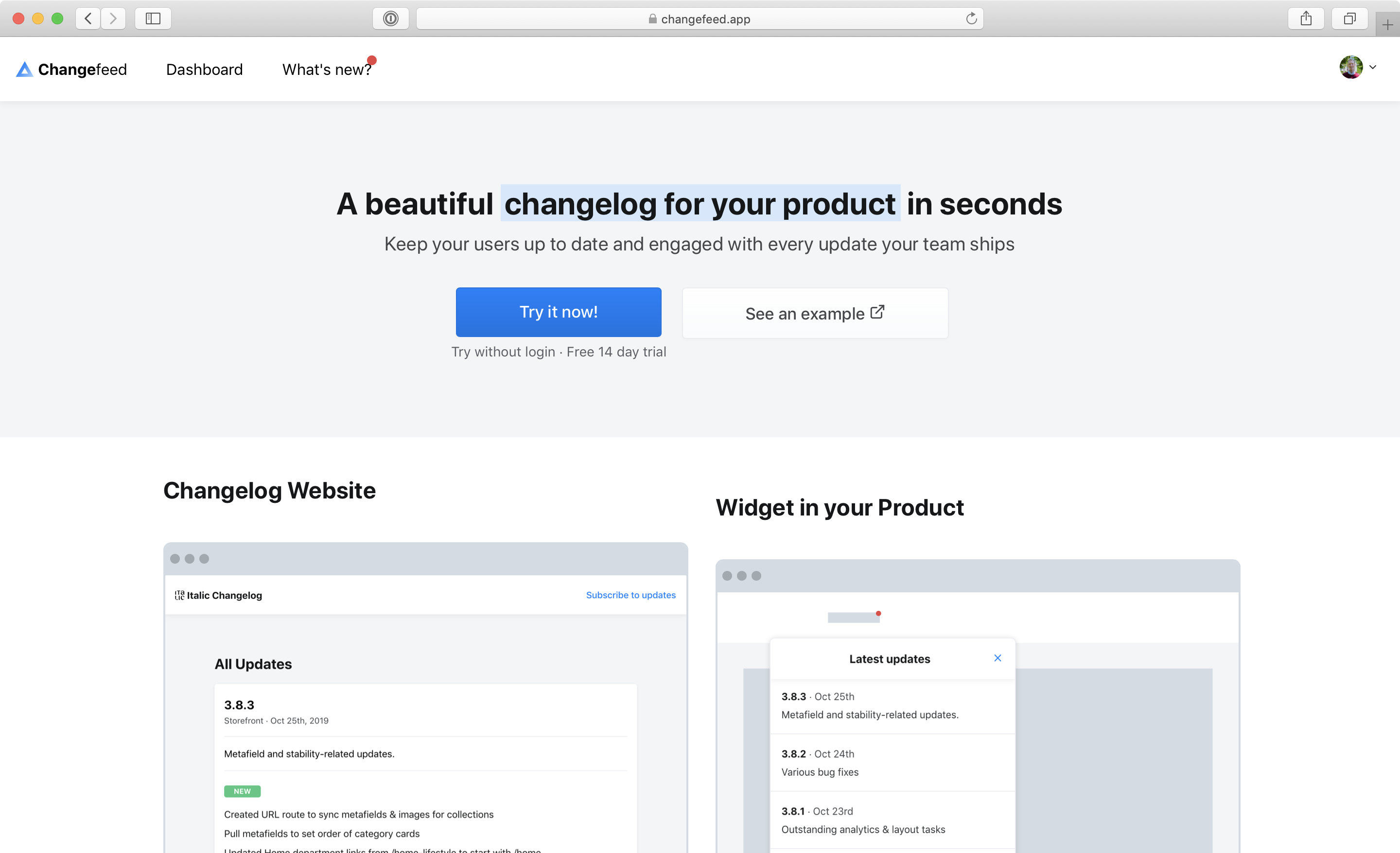 Changefeed v2 gallery image
