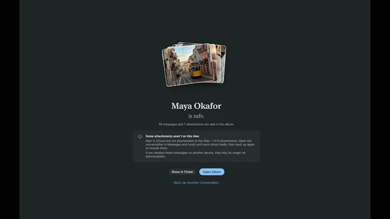 Message Album screenshot 1 (video preview)