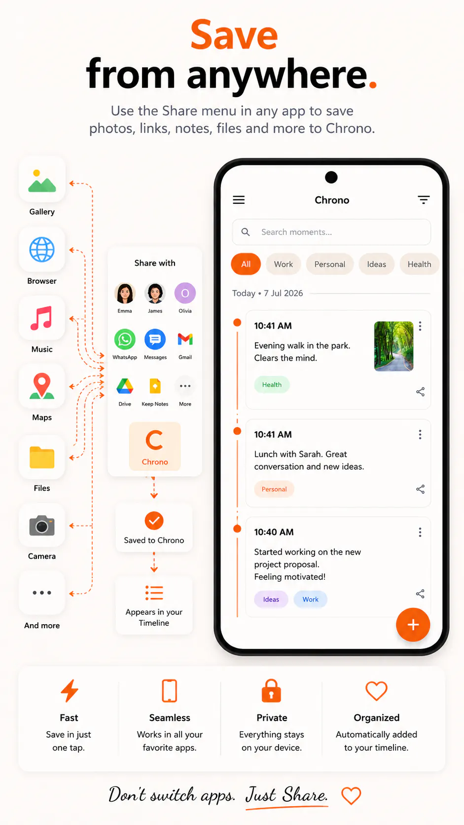 Chrono – Your Personal Life Timeline screenshot
