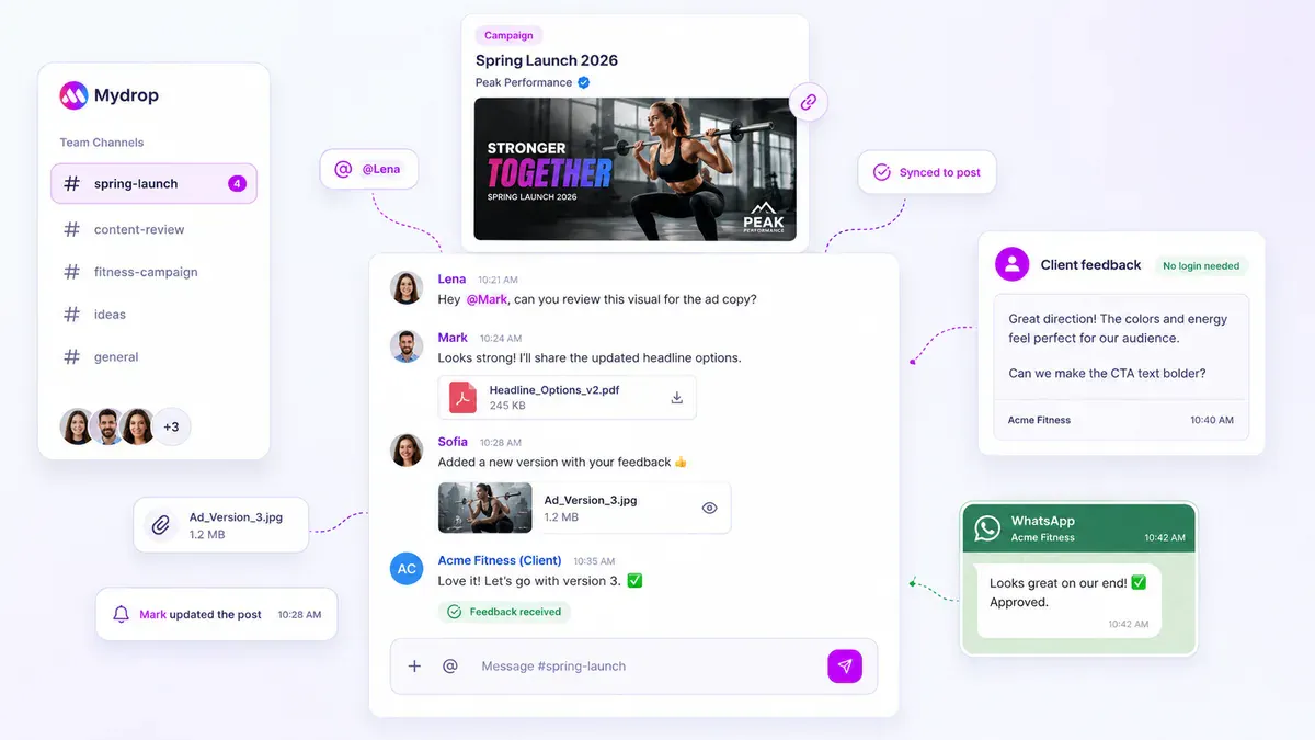 Mydrop AI - Social Media OS for Agencies gallery image