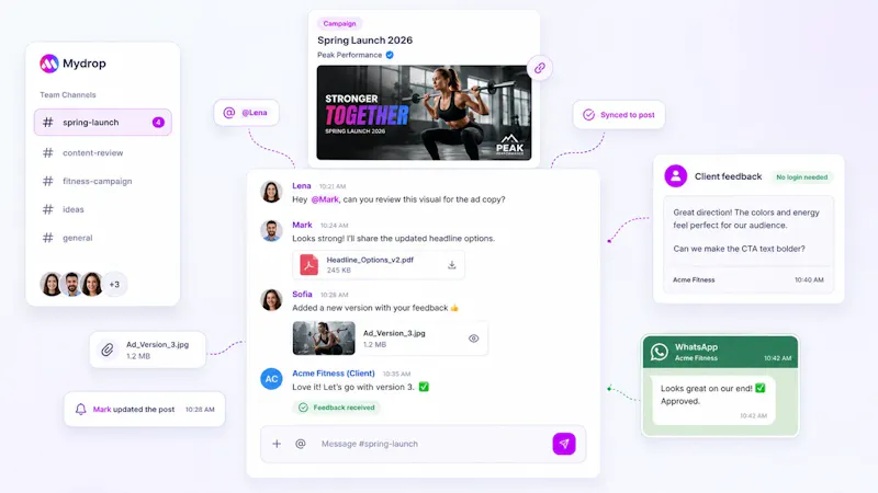 Mydrop AI - Social Media OS for Agencies screenshot 8