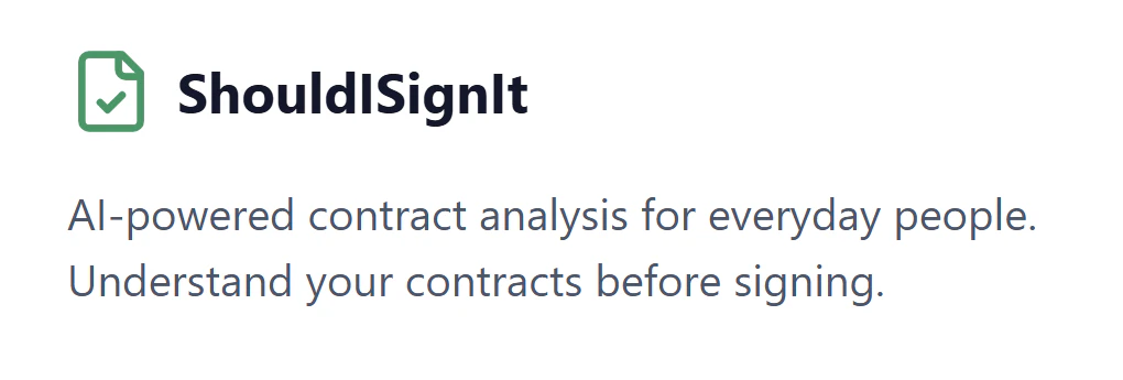 Should I Sign It logo