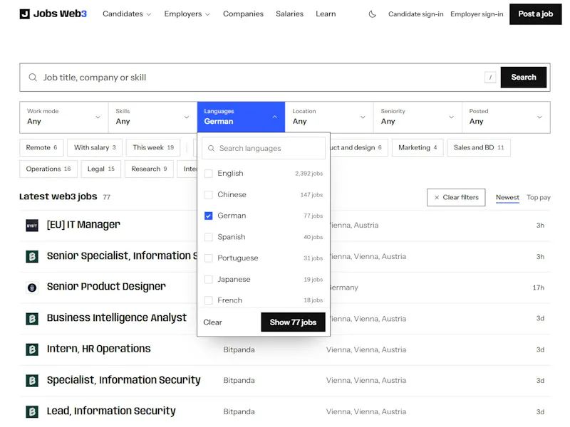 Jobs Web3 screenshot 11