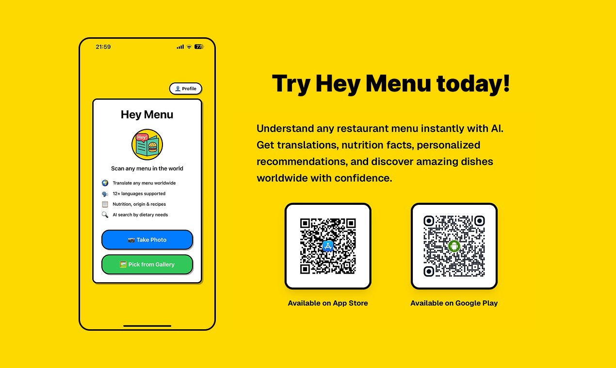 Mídia 4 de Hey menu - Entender menus estrangeiros
