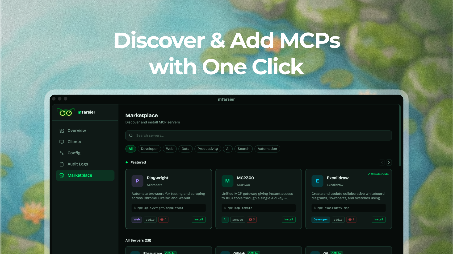 mTarsier - Screenshot 3 showing product features and functionality