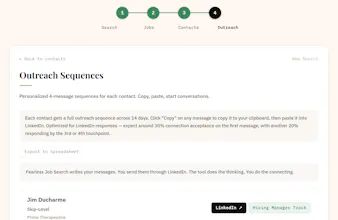 Fearless Job Search | AI Job Outreach gallery image