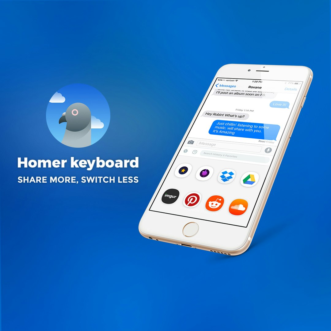 Homer Keyboard & iMessage App gallery image