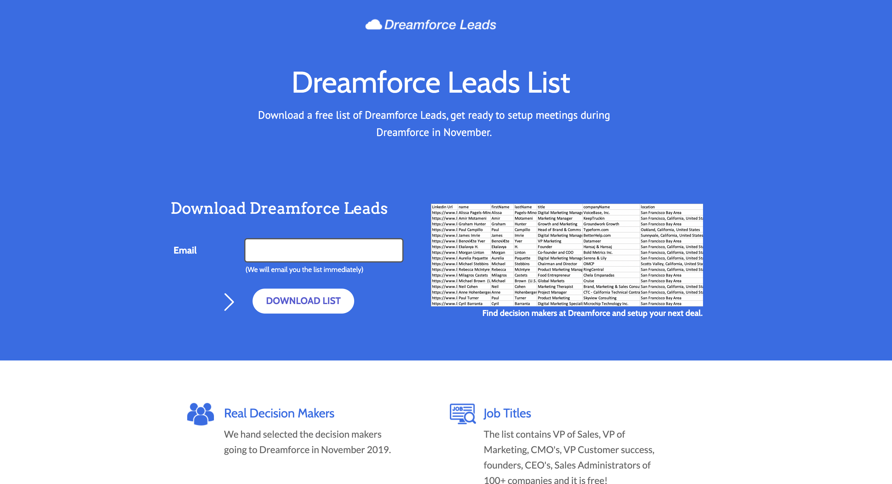 Dreamforce Leads 2019 gallery image