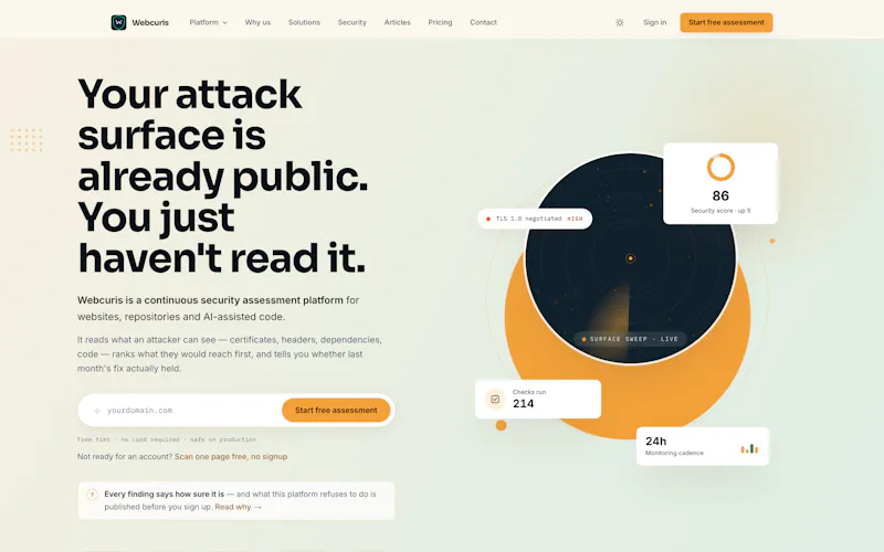 Webcuris screenshot 1