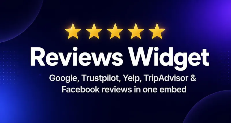 Reviews Widget screenshot 1