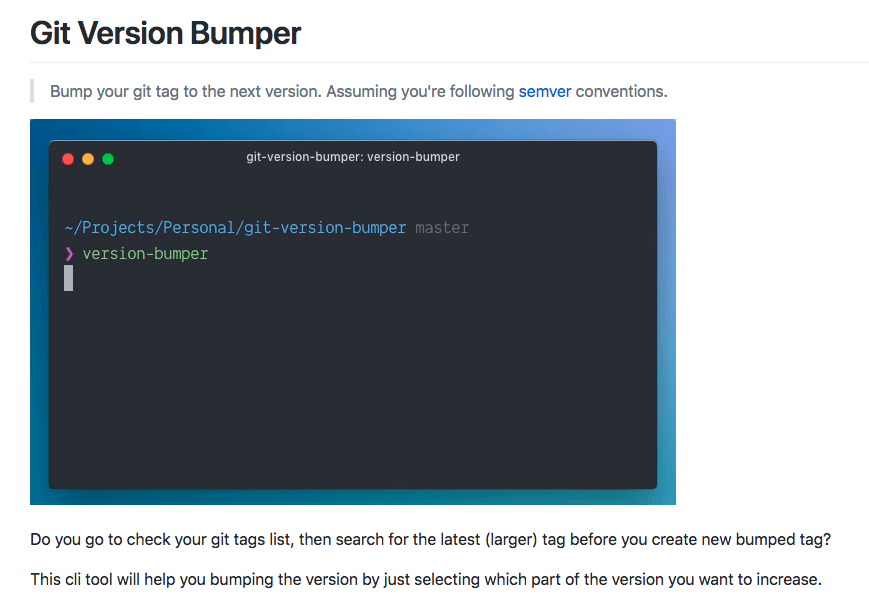 Git Version Bumper gallery image