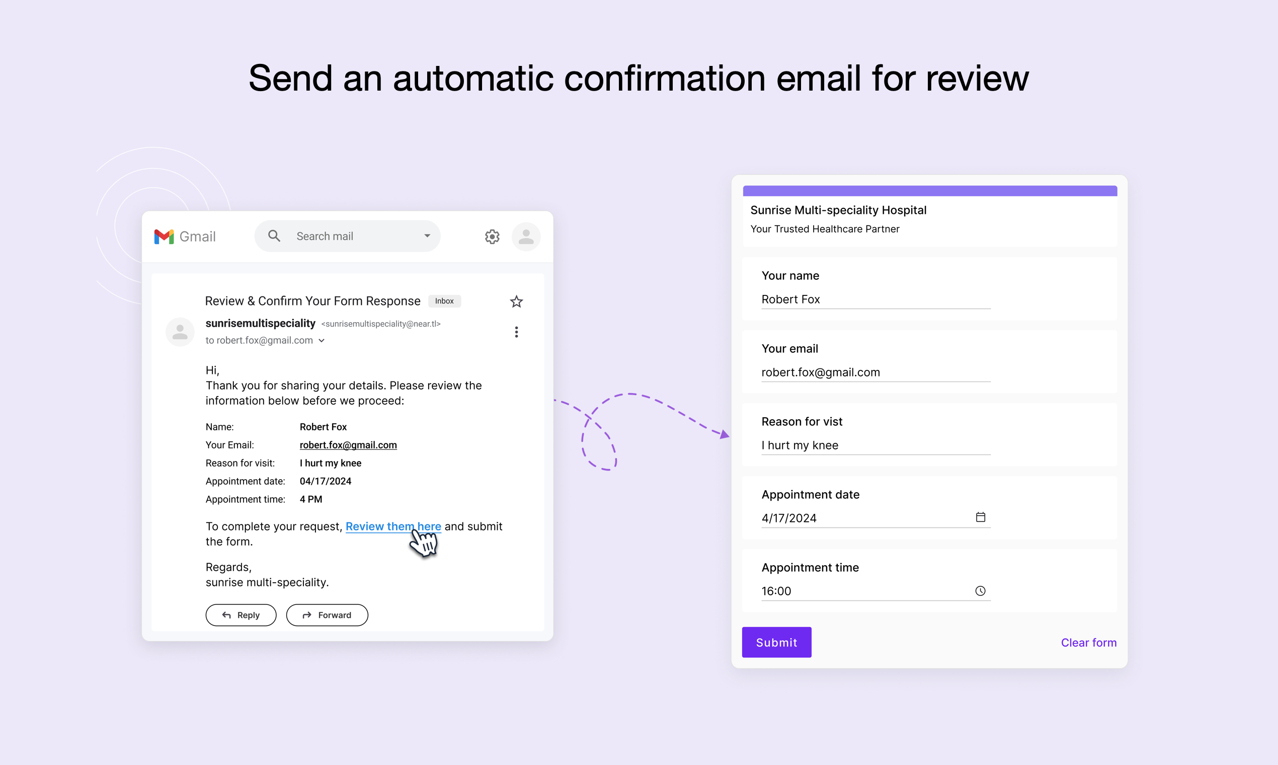 Média E-mail sémantique - Envoyer un e-mail pour remplir les formulaires Google 4