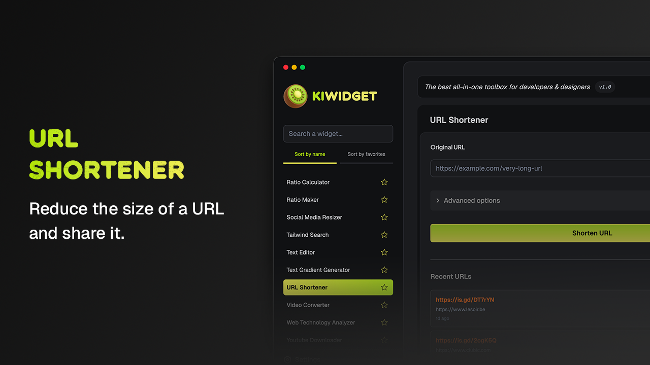 Kiwidget v1.3.0 - Screenshot 4 showing product features and functionality