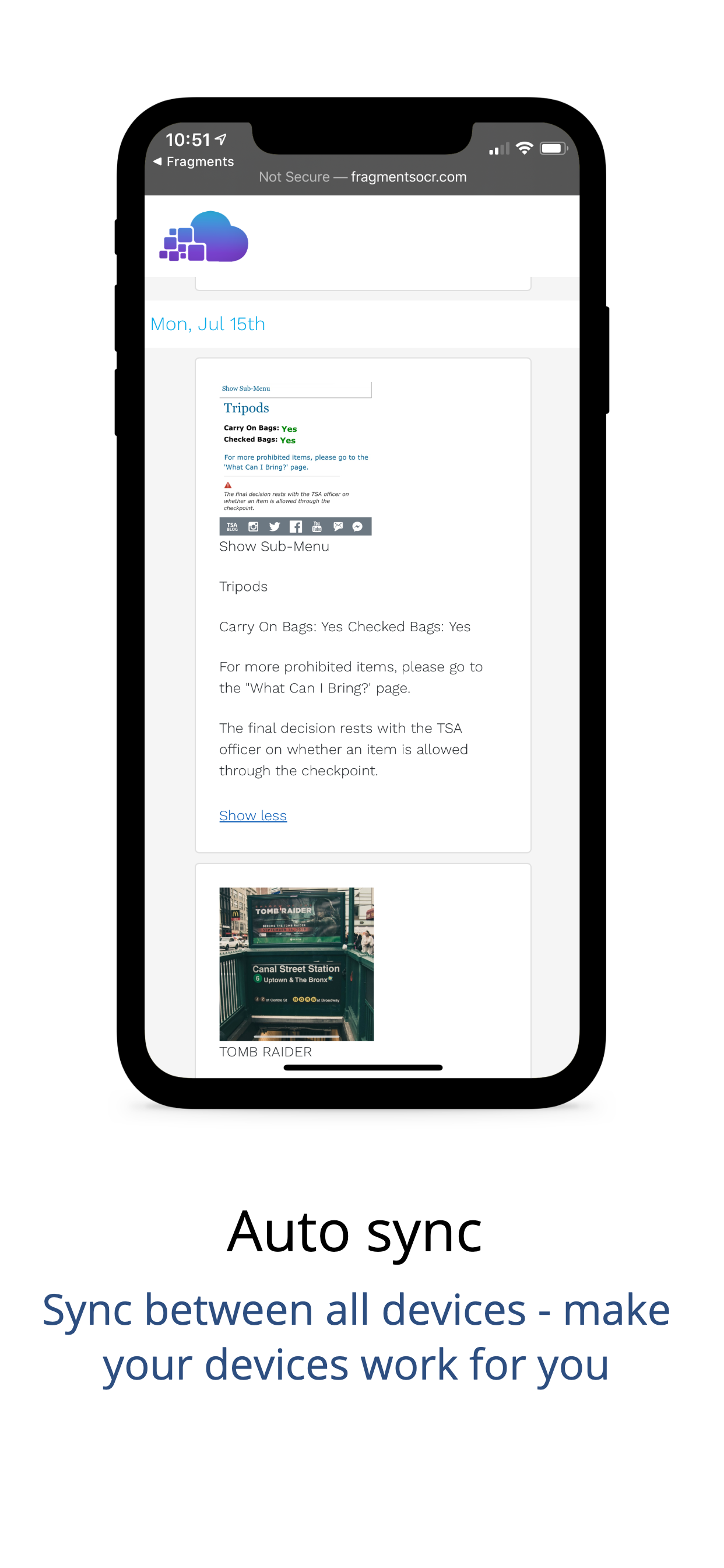 Fragments OCR gallery image