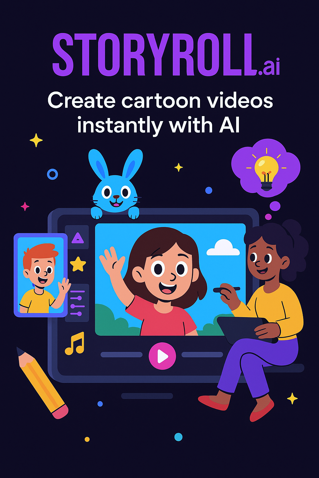 Storyroll.ai - 出售源代码：独立的AI视频项目。媒体5