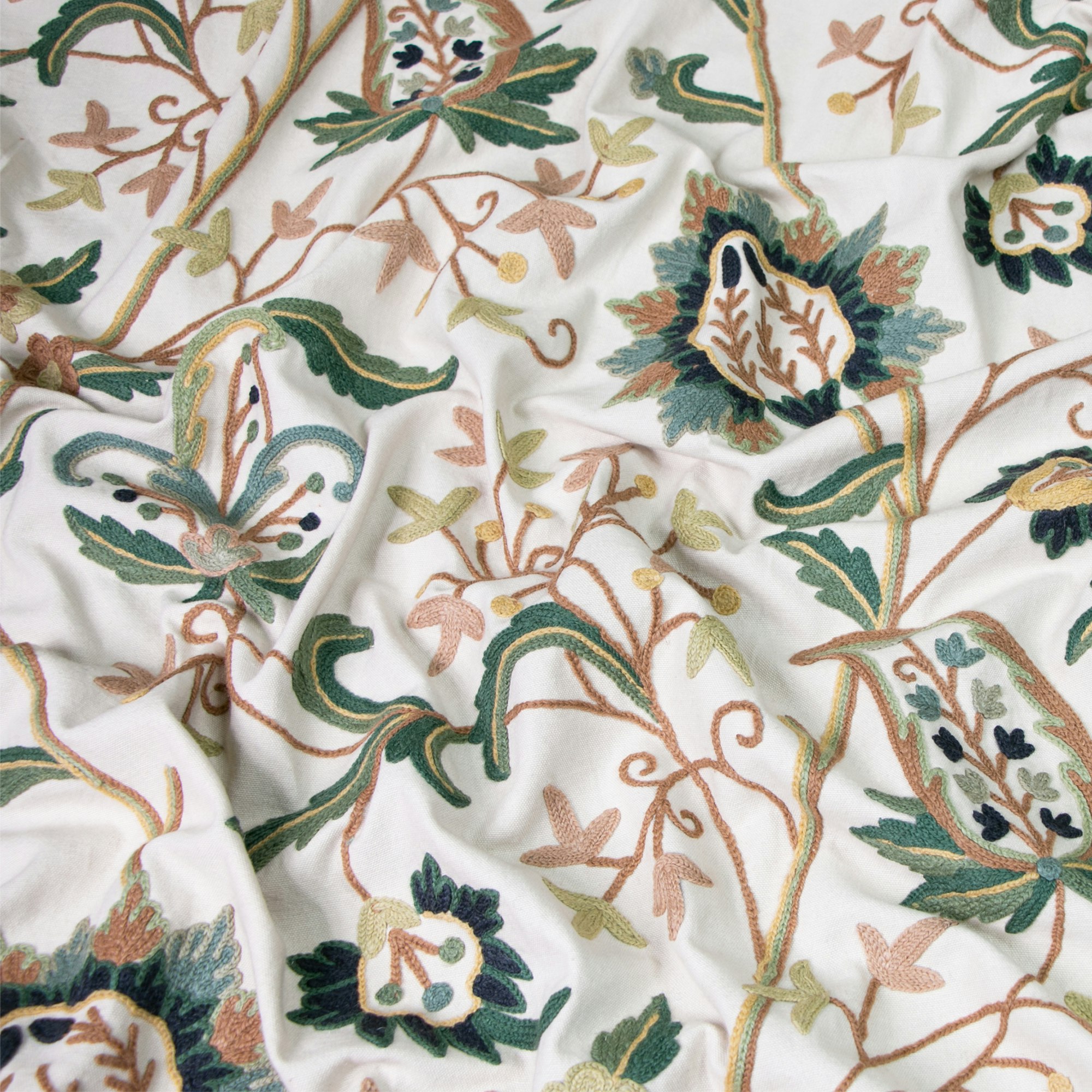 Media Kain bersulam tangan kashmir singhaa - Kain kru bersulam tangan untuk upholsteri, langsir 3