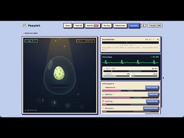 Peeplet - care for your egg gallery image