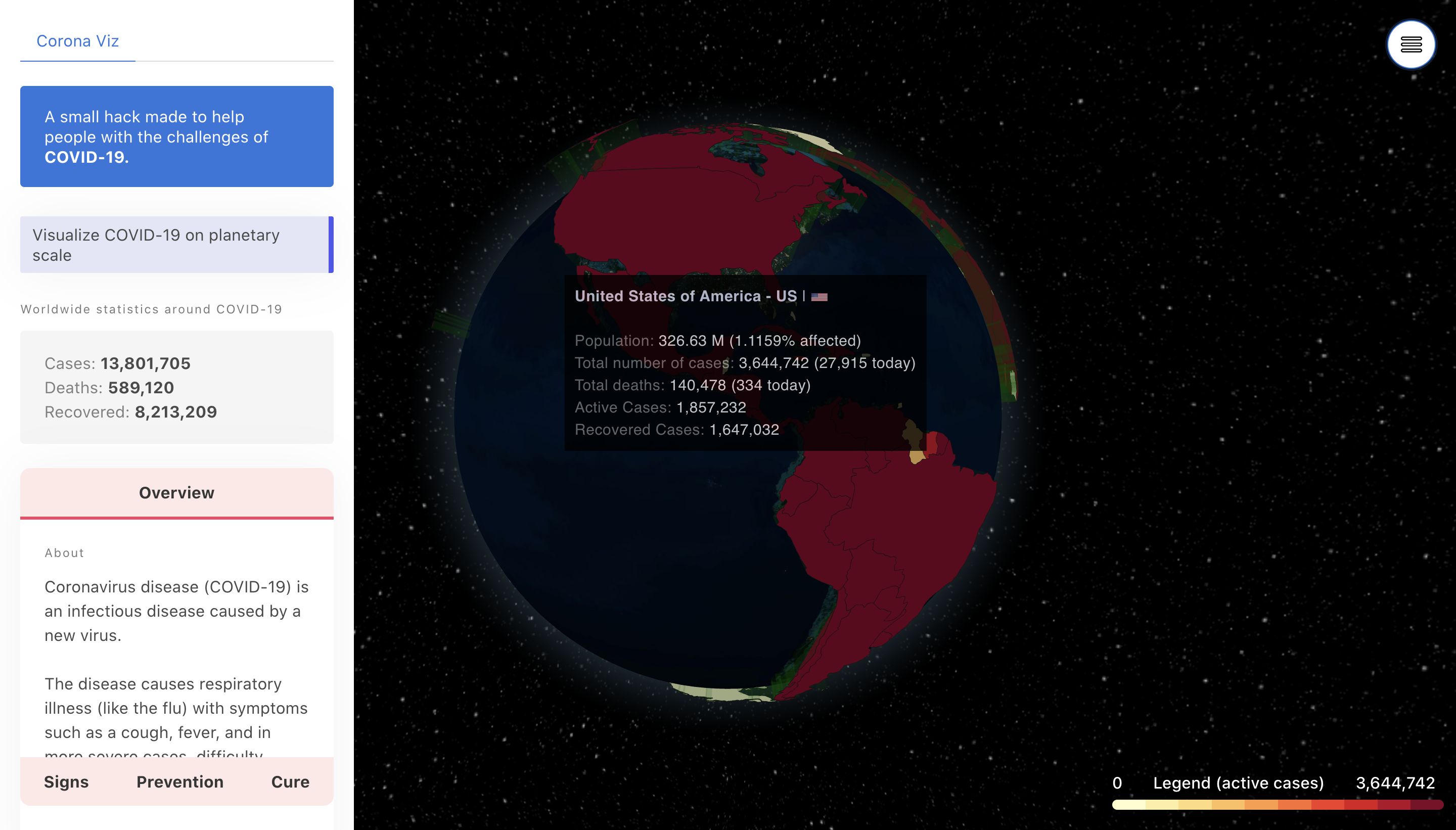 CoronaViz gallery image