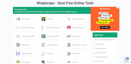 Mrephrase Online Free Web Tools gallery image