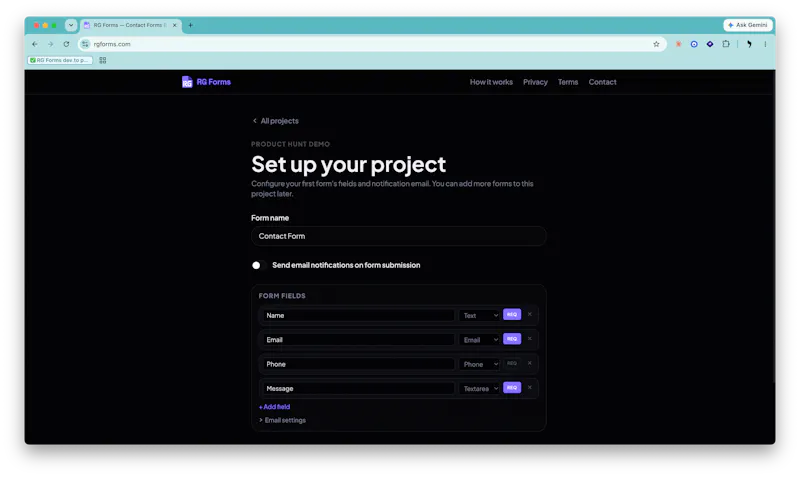 RG Forms screenshot 2