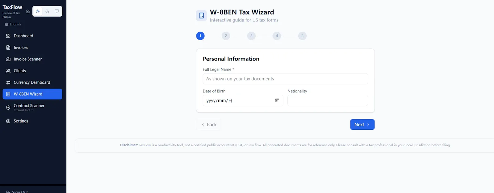 TaxFlow screenshot 4