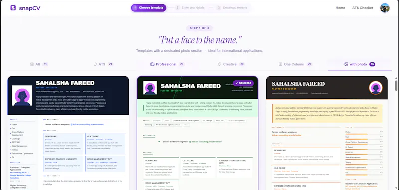 SnapCV screenshot 4