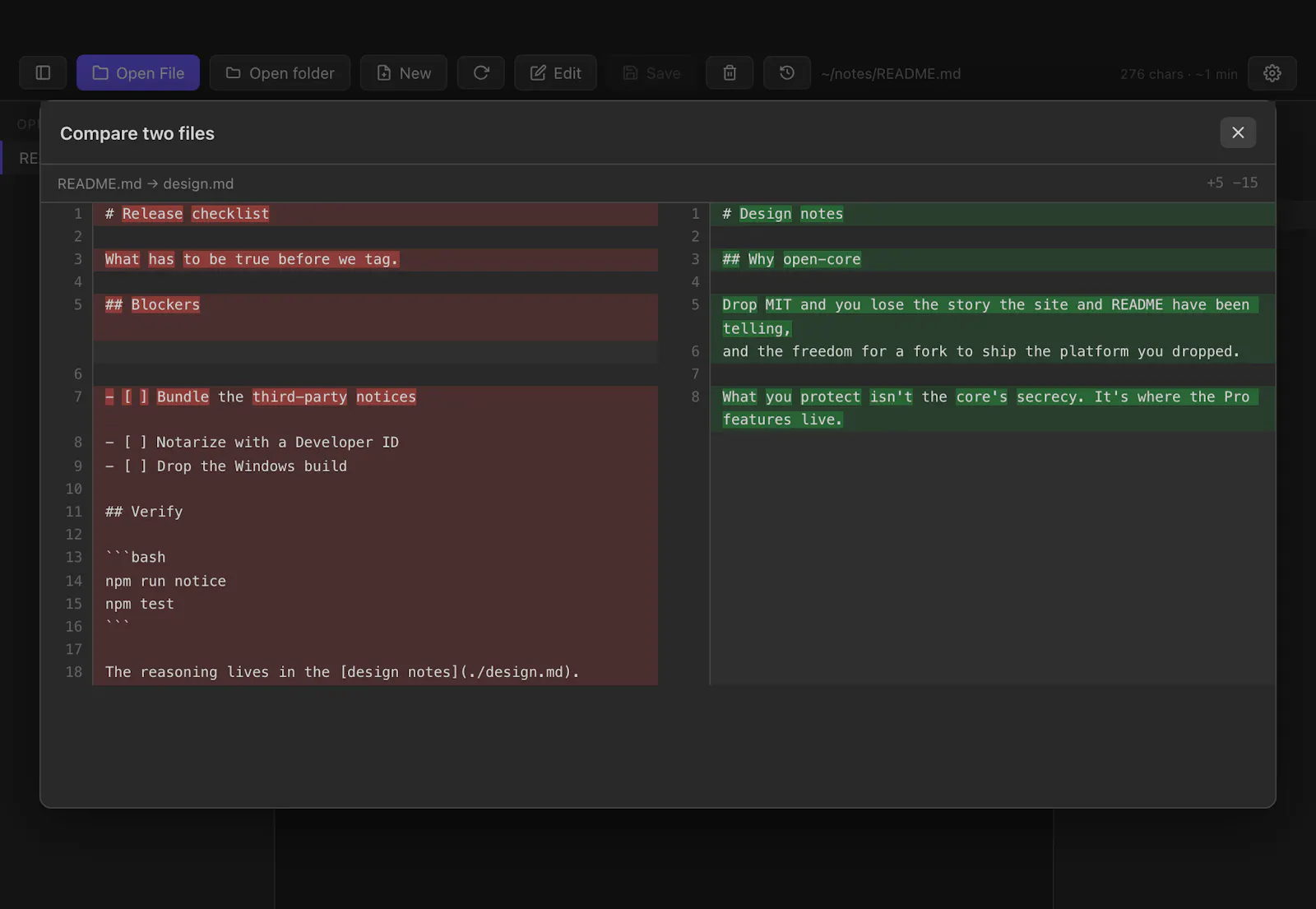 MRDown screenshot 1