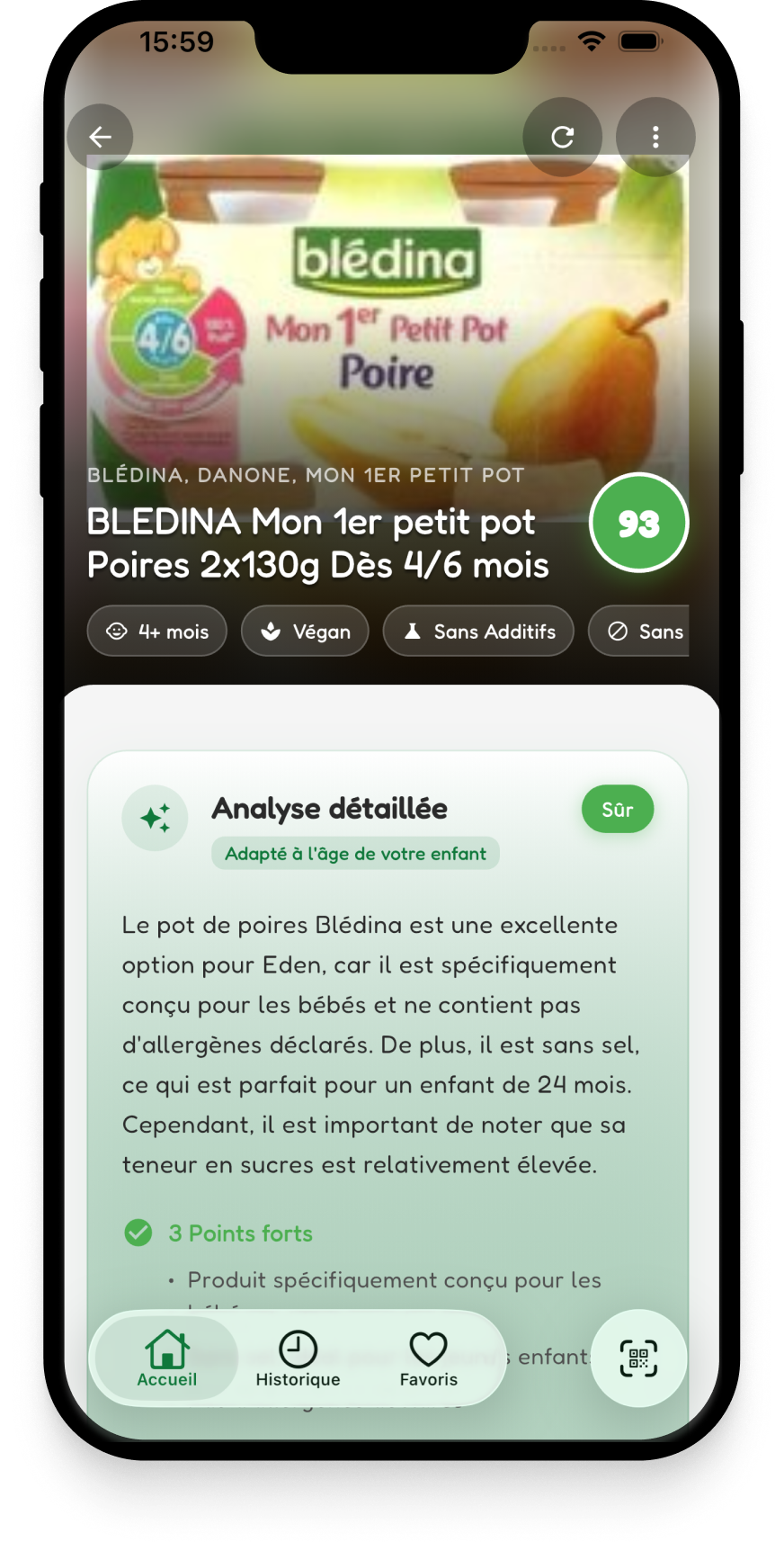 BabyCheck - Screenshot 4 showing product features and functionality
