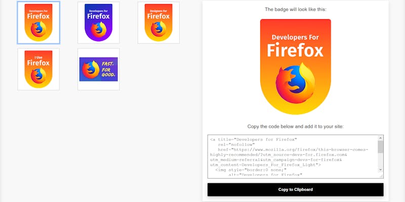 Share the Firefox Love media 1
