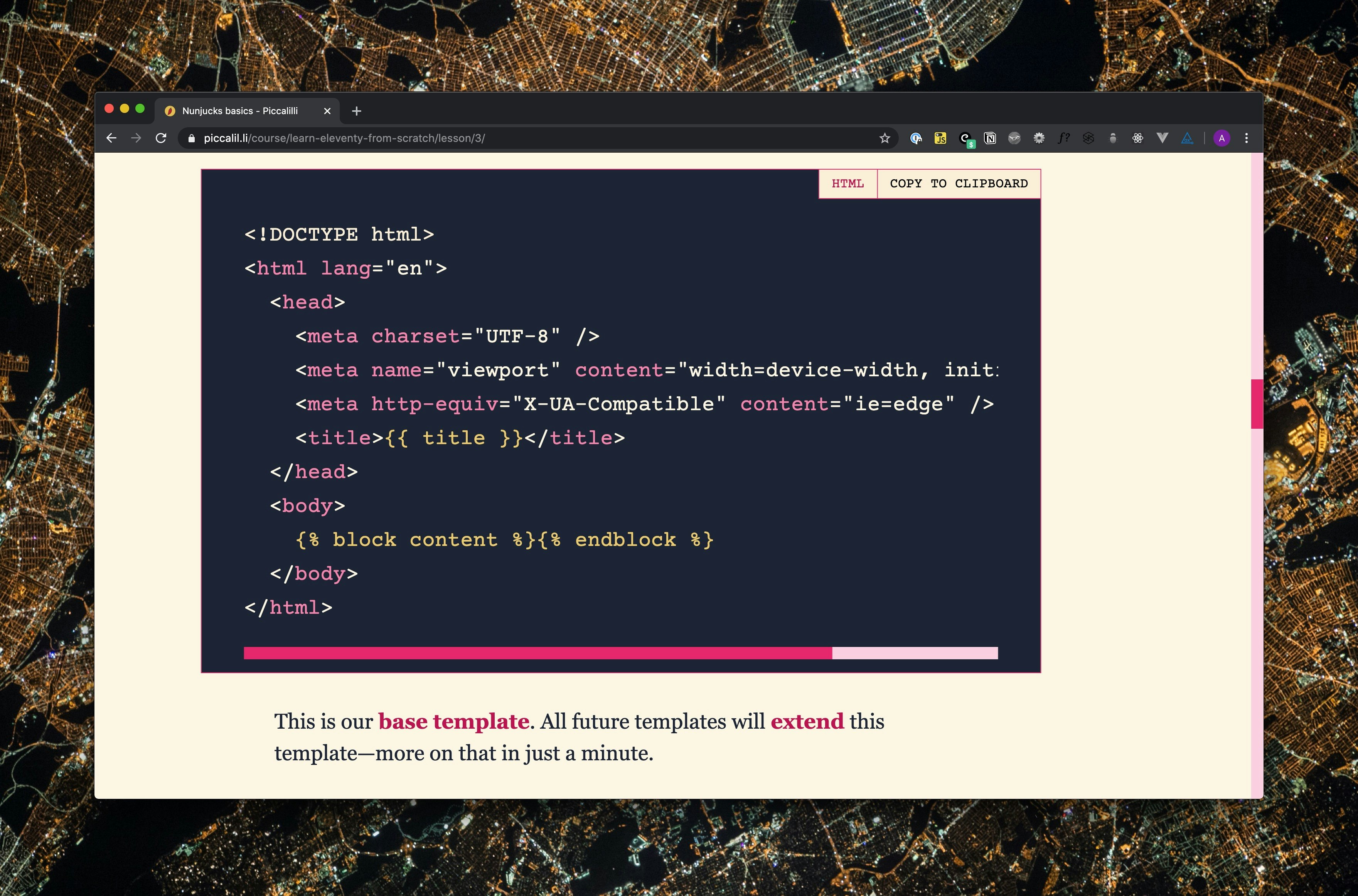 Learn Eleventy From Scratch Course gallery image