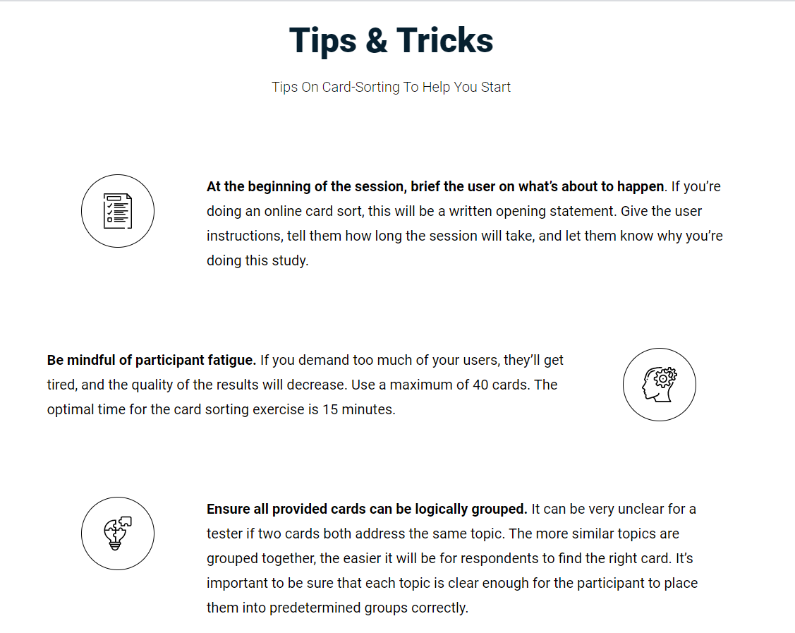 Card Sorting Website gallery image