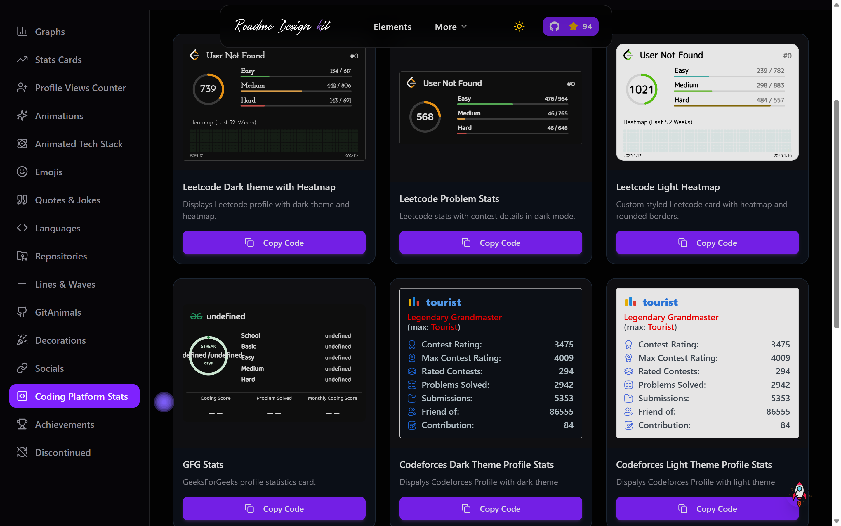 README Design Kit gallery image