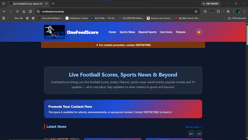 onefeedscore screenshot 1