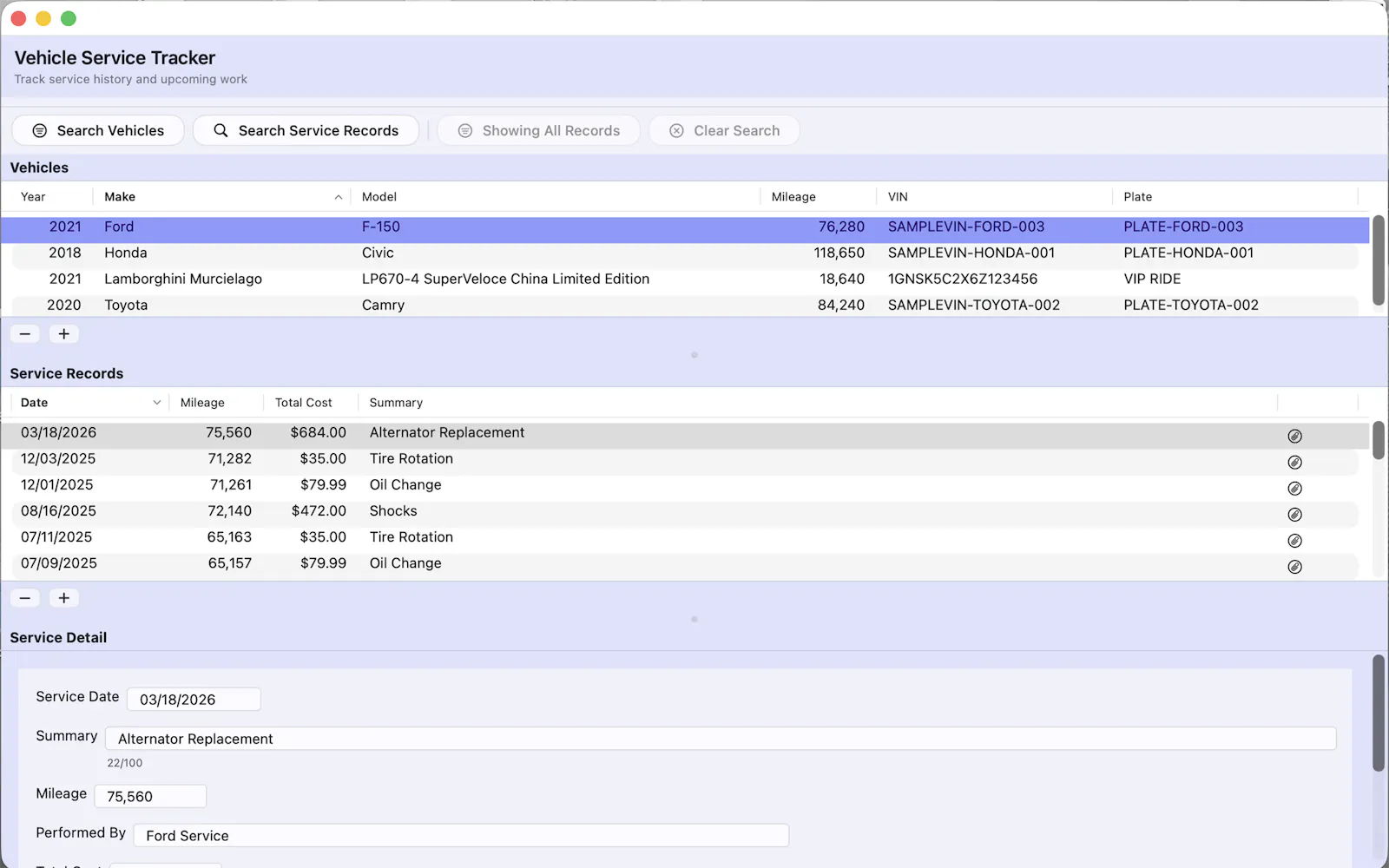 Vehicle Service Tracker screenshot 7