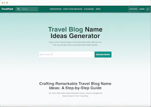 Travel Blog Name Ideas Generator gallery image