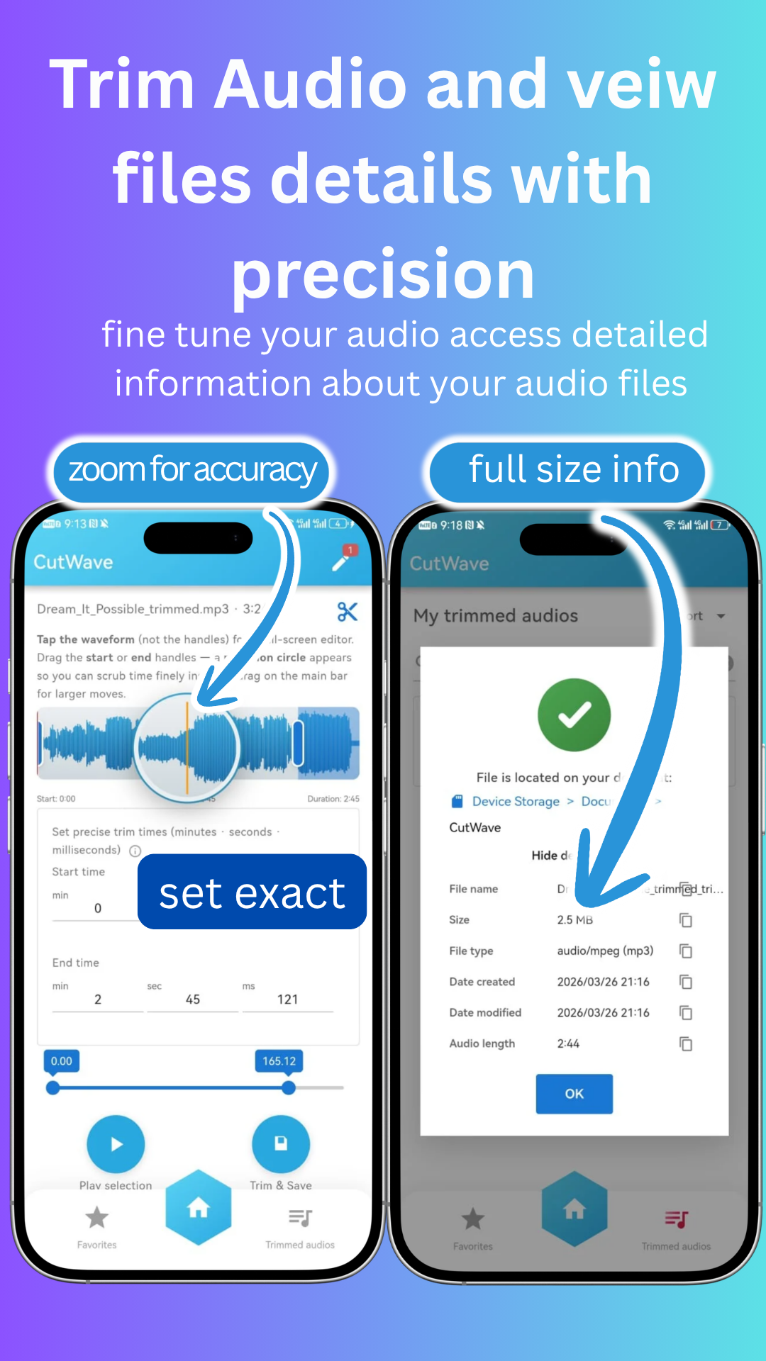 CutWave: MP3 Cutter & Recorder gallery image