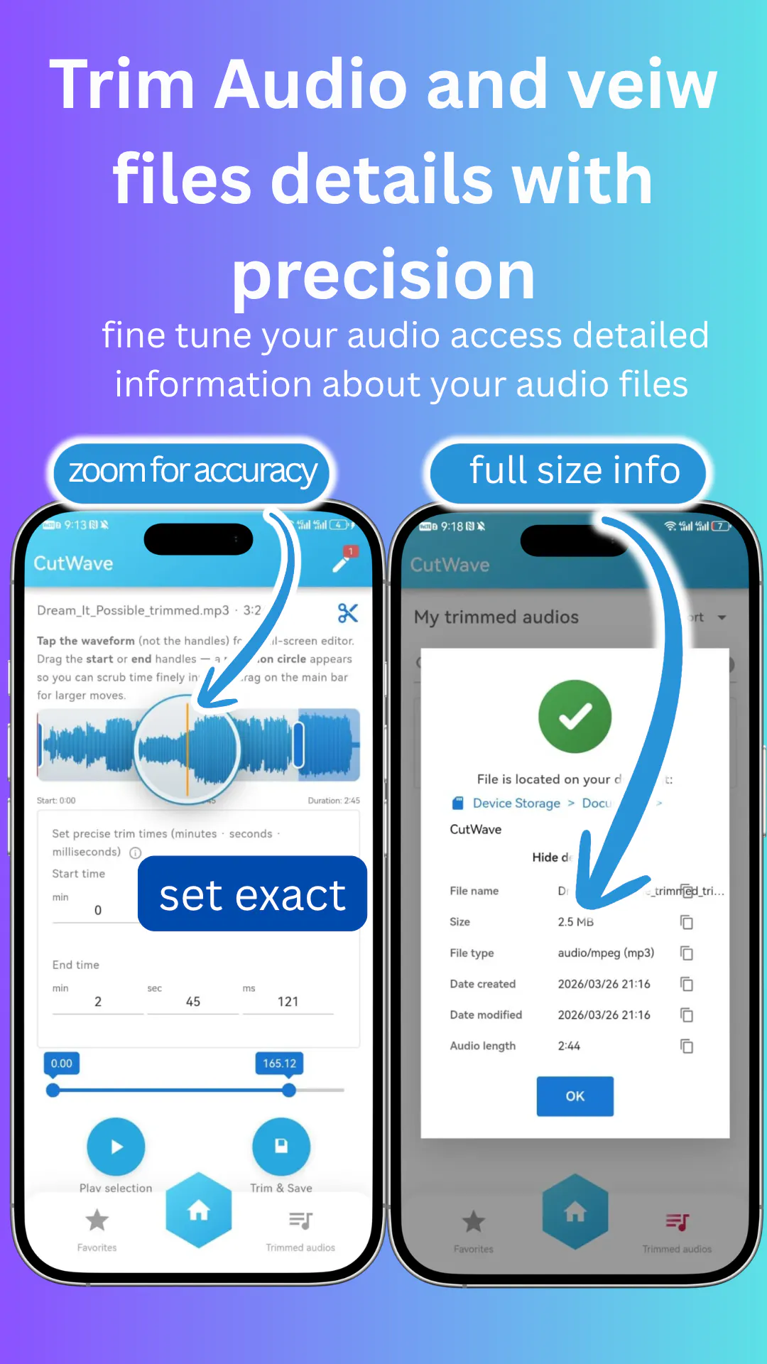 CutWave: MP3 Cutter & Recorder 제품 배너