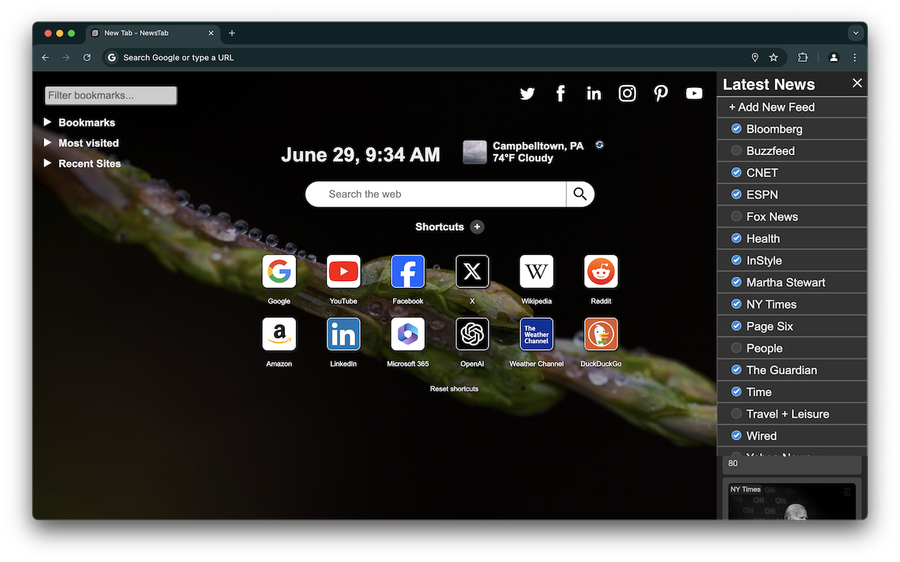 NewsTab: News on your New Tab media 2
