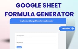 Google Sheet Formula Generator media 1