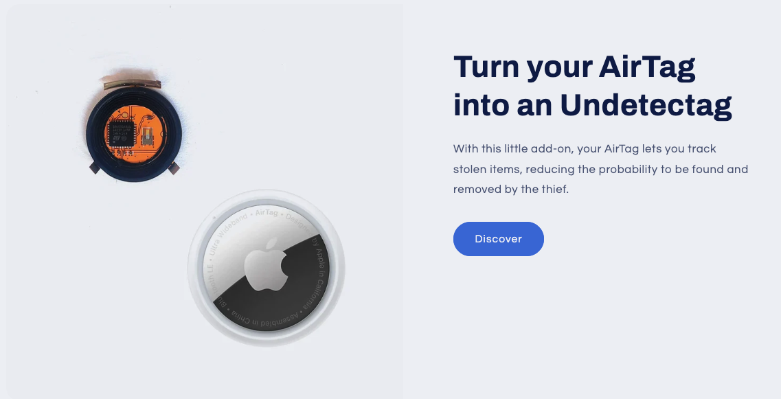 Undetectag - Track valuable stolen items - Main product screenshot demonstrating key features and user interface