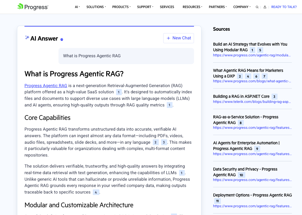 Progress Agentic RAG gallery image