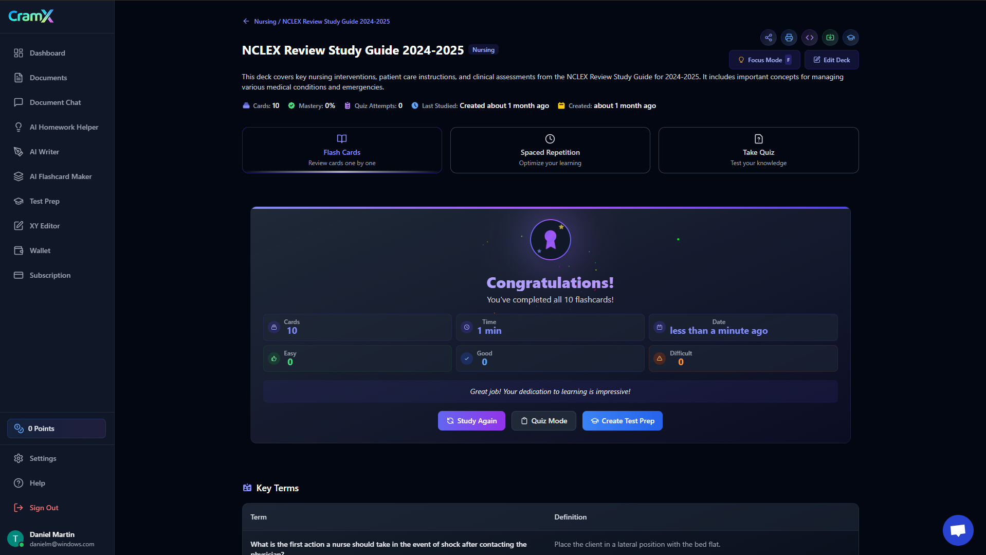 CramX - Screenshot 5 showing product features and functionality