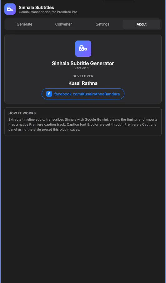 Sinhala Subtitle Generator gallery image