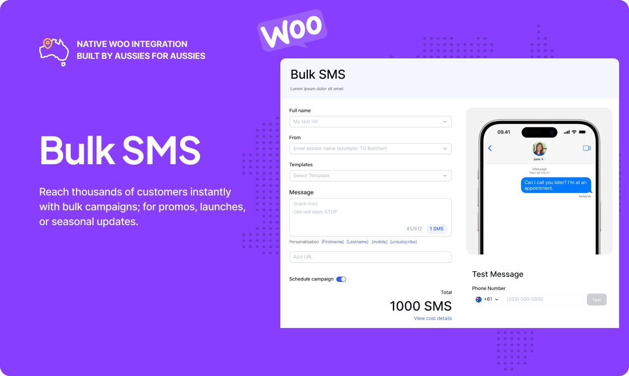 TopSMS for WooCommerce Stores - Screenshot 3 preview