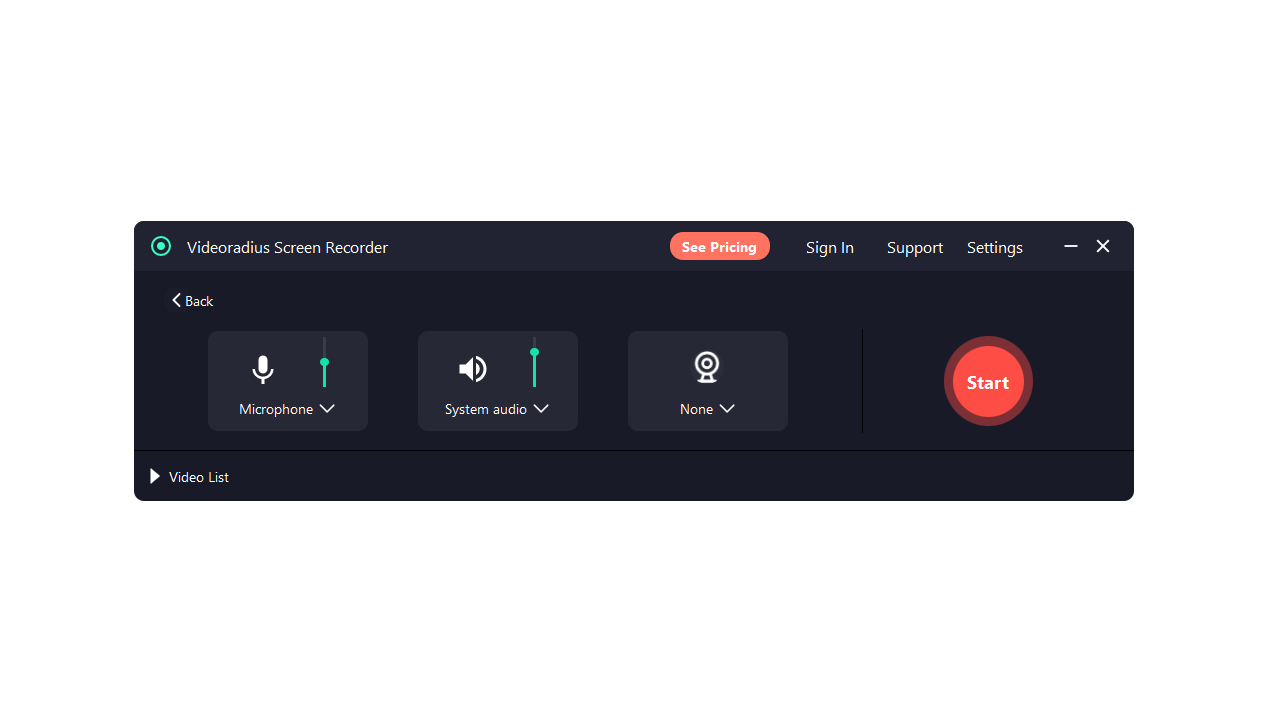 Screen Recorder для ПК - Удалить шум и улучшить вокал и нет качества водяного знака и HD медиа 1