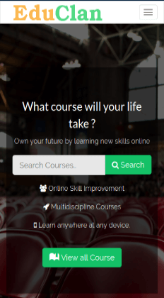 Create your e-Learning site in 3 click