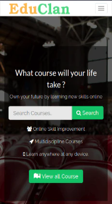 Create your e-Learning site in 3 click