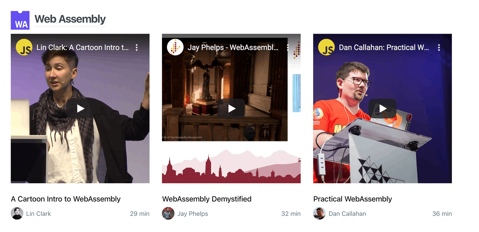 Javascript TV gallery image