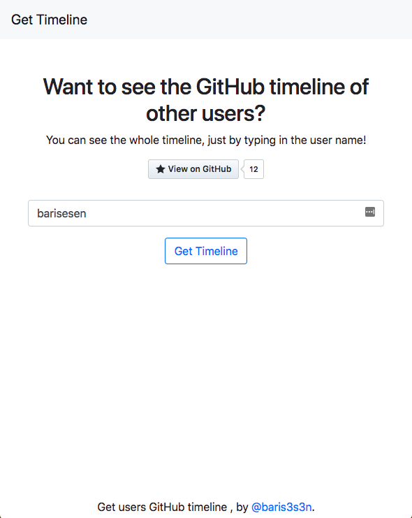 Stalk your boss timeline on Github gallery image